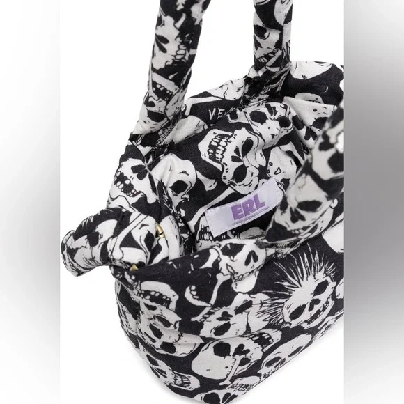 ERL Small Skull Print Tote Bag - Picture 5 of 7